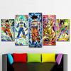 5Pcs Characters Anime 5 Piece Canvas Wall Art Print Poster Home Decor Pictures Paintings HD Print No Framed 5 Panel Room Decor