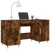 VidaXL Bureau chêne fumé 140x50x75 cm bois d'ingénierie 829529