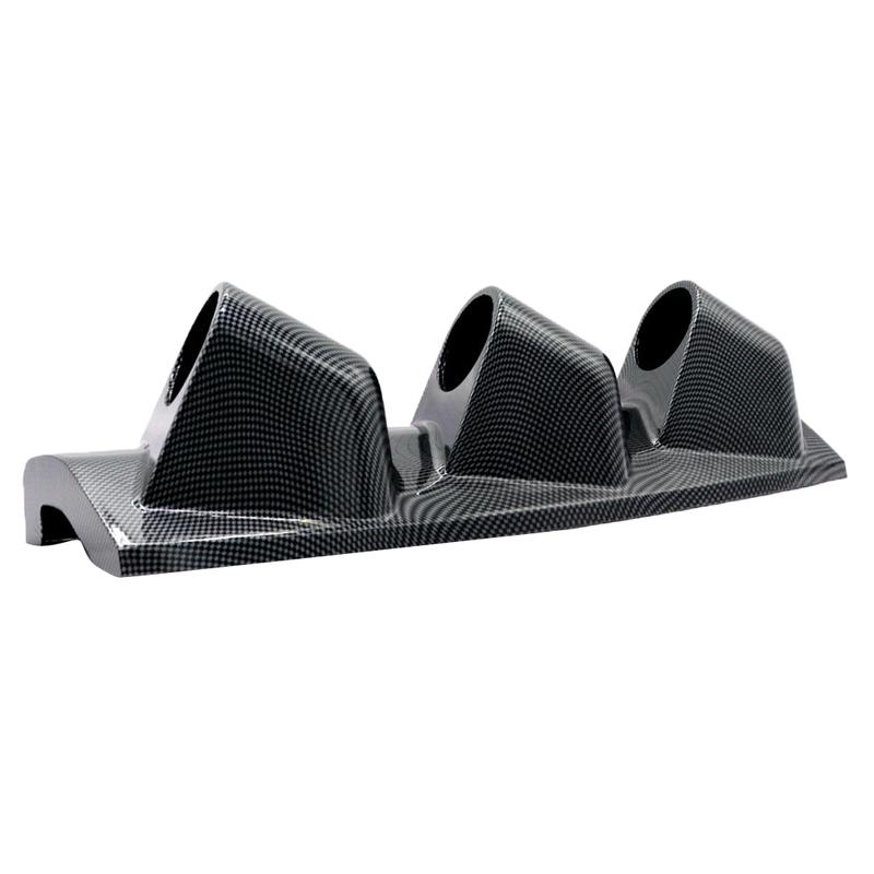 52mm Car Tools Holder Triple Dash Pod ABS Meter Mount Universal Gauge Set for Auto Truck Motorcycle