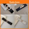 Minimalist Faux Leather Fashion Waist Belt With Alloy Buckle For Office And Casual Wear