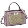 Hand Bag CC977 Signature Light [Coach] Women's Khaki/Pink [Item]