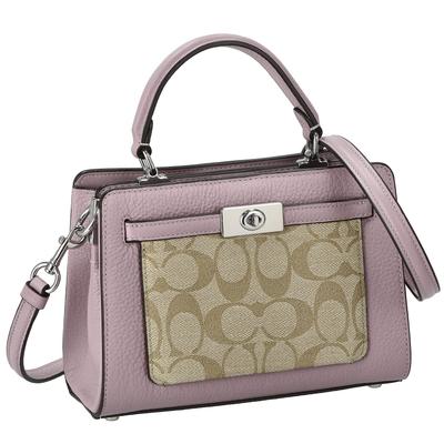 Сумка CC977 Signature Light [Coach] женская хаки/розовый [Товар]
