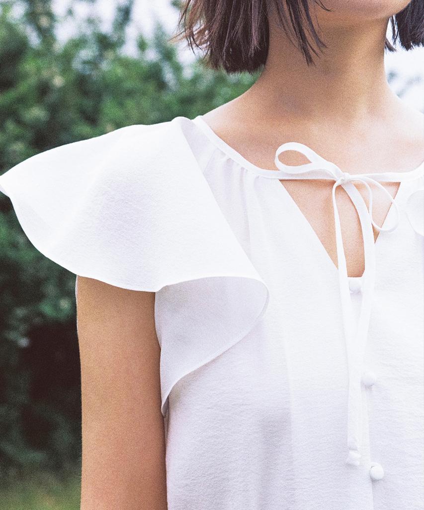 Kamdaun Прозрачное длинное платье - Белое