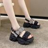 Women's Platform Platform Leisure Summer New All-Match Wedge High Heel Sports Height Increasing Fashion Sandals