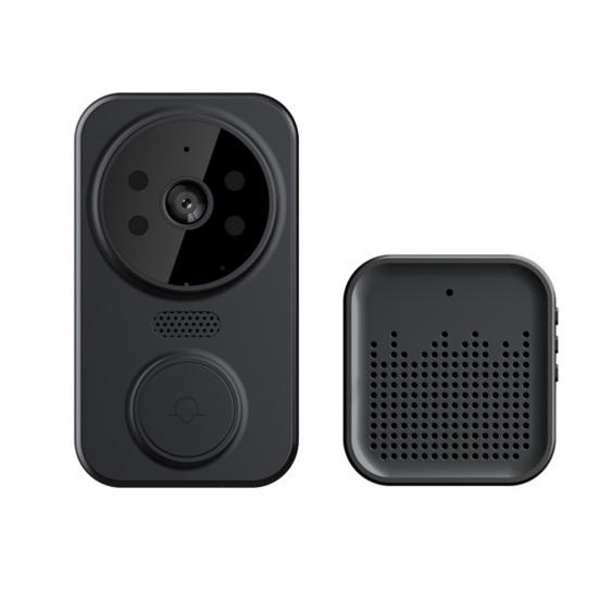 1 Set Wireless Door Bell with Receiver High Resolution Camera 2.4G WiFi Remote Video Visual Two-Way Audio Night Vision Cordless Security Doorbell