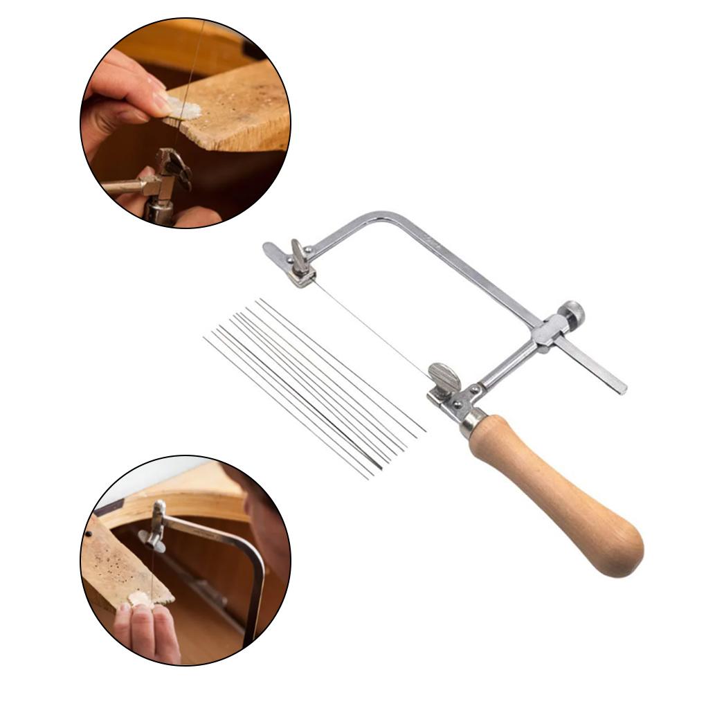 Эффективная резка U-образной пилы-лука для проектов «сделай сам» Регулируемая рукоятка пилы «сделай сам» U-образная стальная пила-лука