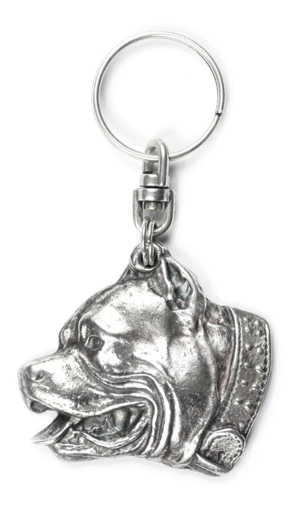 Pit Bull, American Pit Bull Terrier, Pitbull Terrier, APBT – Silver-plated dog pendant, handbag decoration | Art-Dog