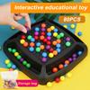 Rainbow Ball Elimination Board Game with 84/241 Colorful Beads Color Recognition Focus Logic Training Kids Adults Interactive Educational Chess Toy