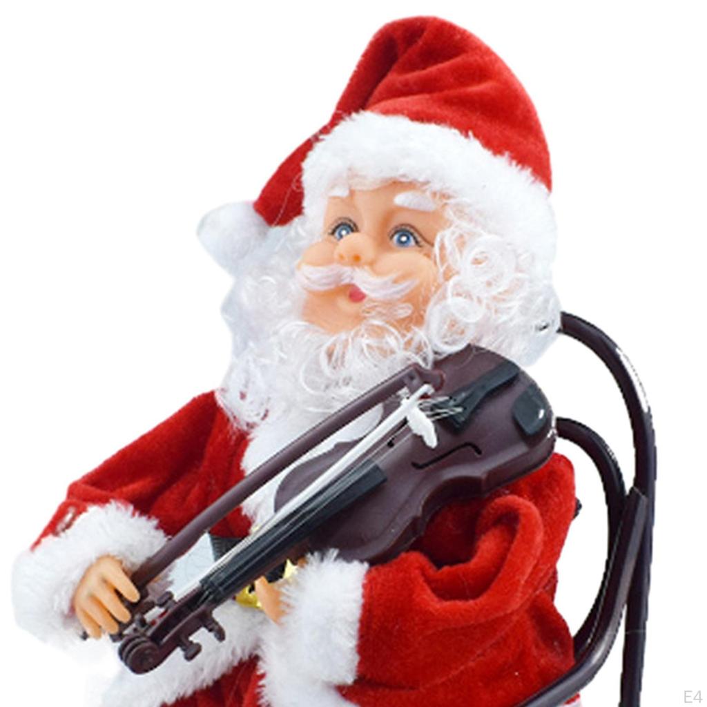 Рождественские украшения Санта-Клауса, электрическая статуя, камин, офисная Коллекционная скульптура, автомобиль