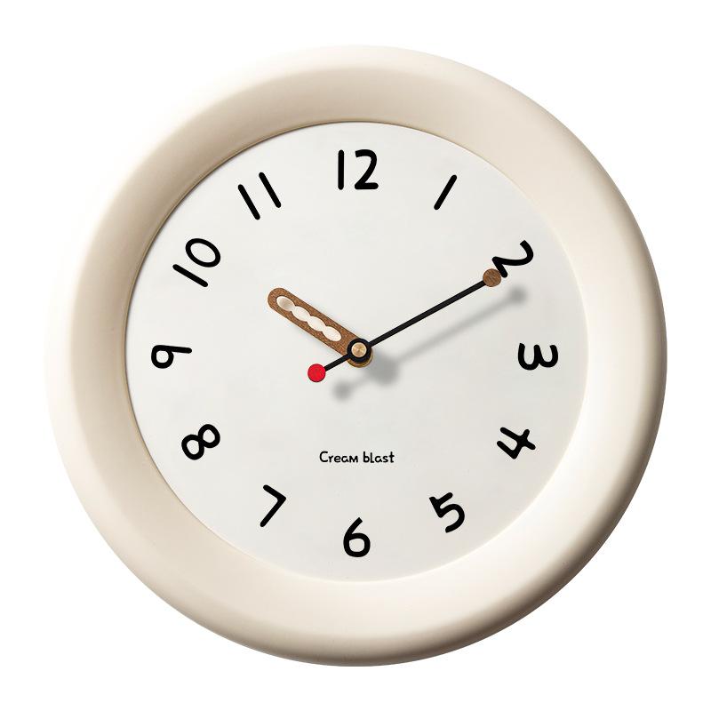 Креативное украшение для гостиной, бытовые часы, настенные часы, стильные атмосферные настенные часы, настенные часы в кремовом стиле