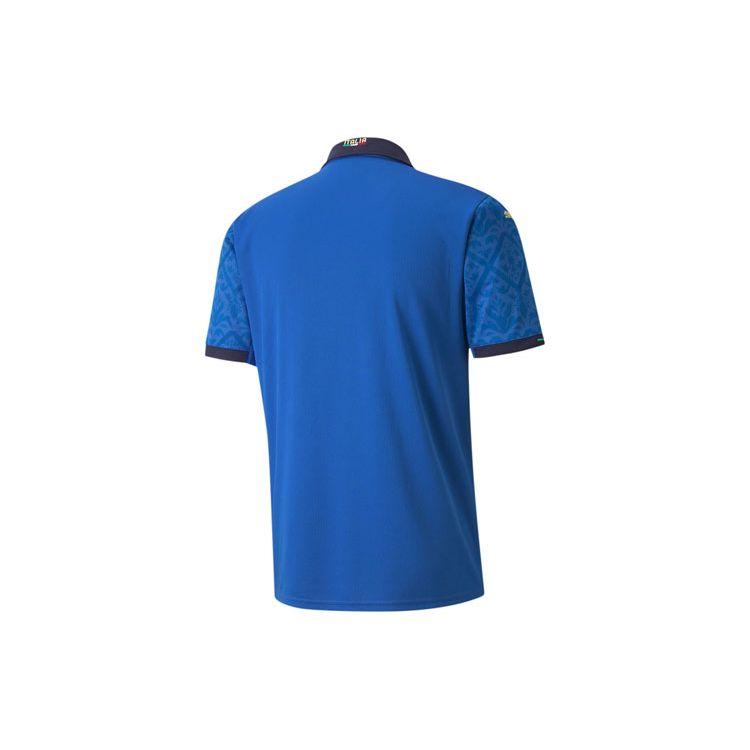 Puma УЕФА Евро-2020 Италия Домашняя реплика Мужская майка Team Power Blue Peacoat Мужская уличная одежда 756468-01