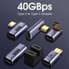 FONKEN Адаптер кабеля для передачи данных Type-C, адаптер для зарядки локтя 40 ГБ для мобильного телефона Thunderbolt3, адаптер USB C к C