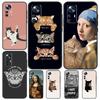 Забавный чехол с изображением кота для Xiaomi 14 13 11T 12T 13T Pro 12 Lite 12X POCO X3 X5 Pro X4 F4 M5 M5s F3 F5 Чехол