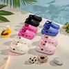 Модная корейская версия новых детских тапочек с нескользящей мягкой подошвой для мальчиков и девочек, для ношения в помещении и на улице, детские простые сандалии