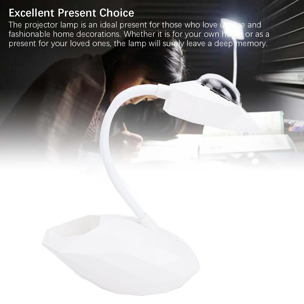 Проекционная настольная лампа-лебедь USB-зарядка ночник защита глаз регулируемая гибкая лампа для чтения декор эстетика для дома офиса