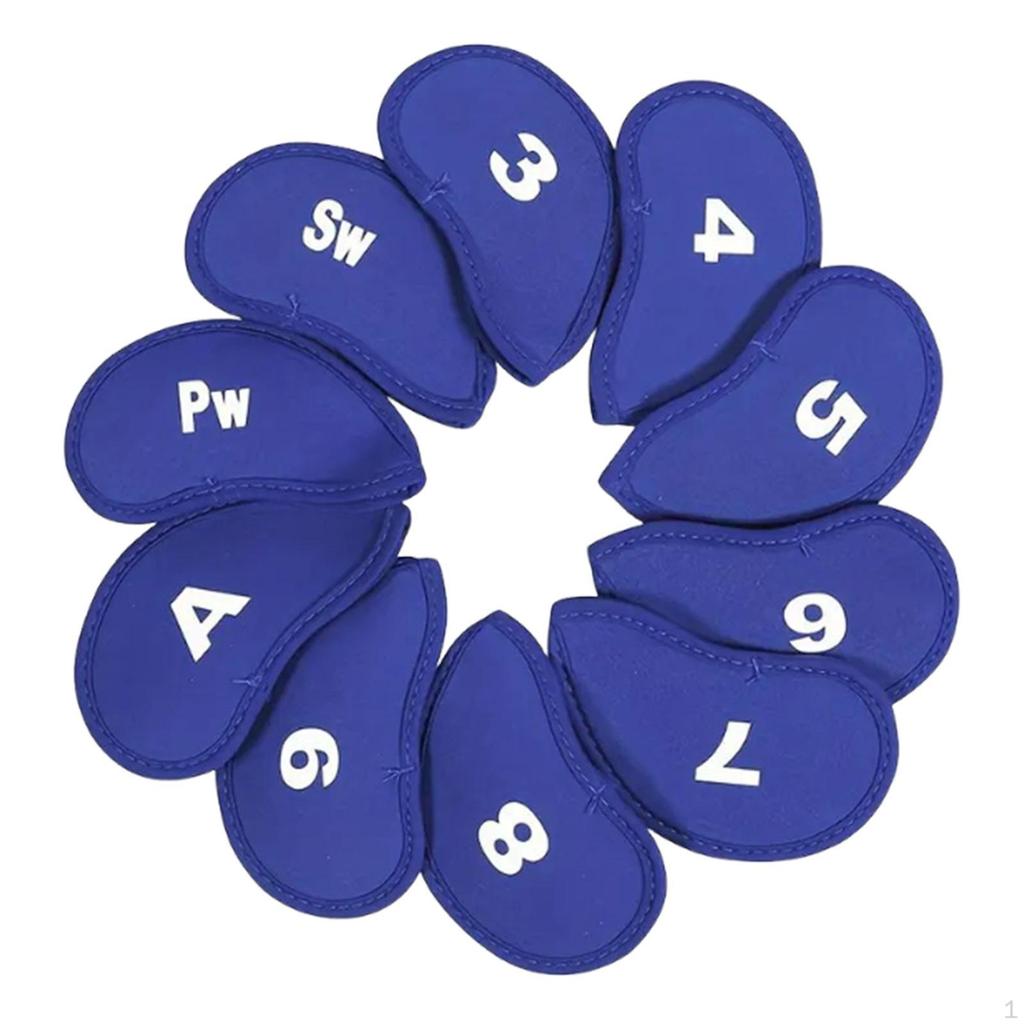 10 неопреновых чехлов для головок гольф-клубов, универсальный размер