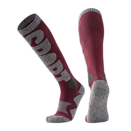1 Pair Skiing Socks Anti-Fall Non-Slip Moisture-Absorbing Breathable Three-Dimensional Heel Thermal Outdoor Activities Ski