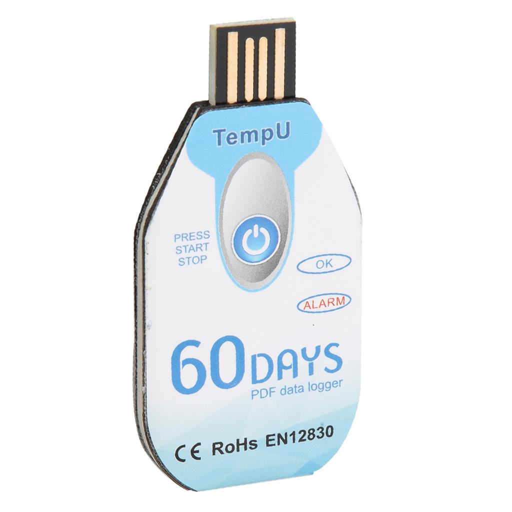 Регистратор данных температуры, одноразовый отчет в формате PDF, порт USB, 10 000 точек
