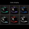 Motorcycle LED Night Riding Signal Helmet EL Cold Light 4Mode Led Bike Helmet Light Strip Decoration Kit Bar Accessories