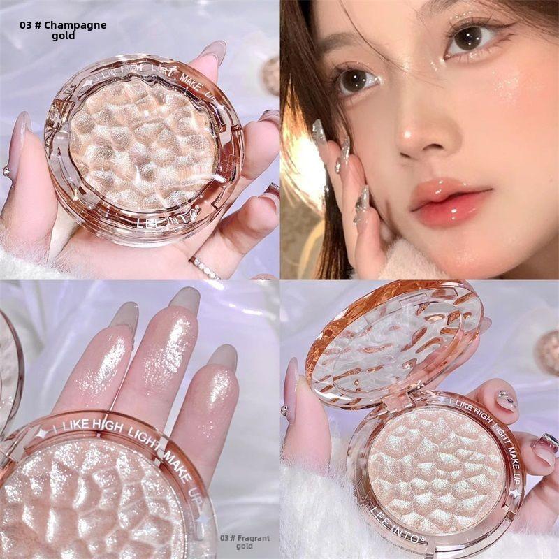 Пудра-хайлайтер Crystal Bright Wave, перламутровый осветлитель для лица, стойкая мерцающая пудра для макияжа, для всех типов кожи