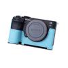SIUTATDSH Половина чехла для камеры Sony A7C2, A7C M2 и a7cii, Винтажный металлический и натуральная кожа, Защитный чехол для моментальной камеры, Стильный, Портативный и