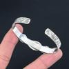 Wedding Gift For Her 925 Silver Natural Imperial Jasper Bangle Adjustable