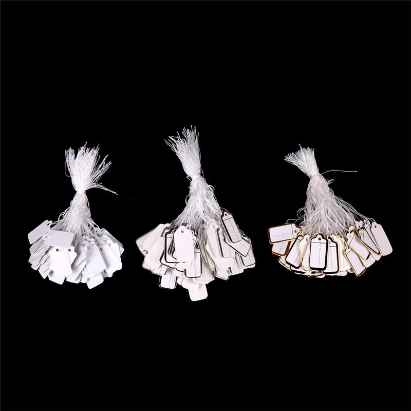 100X этикетки для галстуков, натянутые на веревку, билеты с ценами, ювелирные изделия, часы, витрина для одежды, бирки