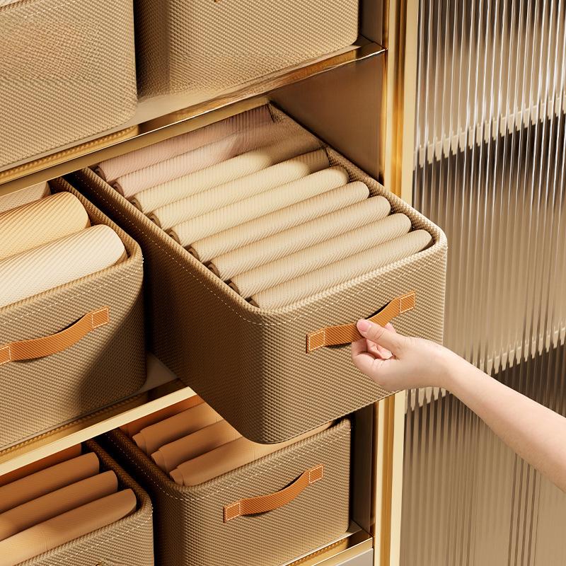 Большой складной ящик для хранения в гардеробе: Стальной каркас, органайзер для шкафа в виде выдвижных ящиков для одежды.