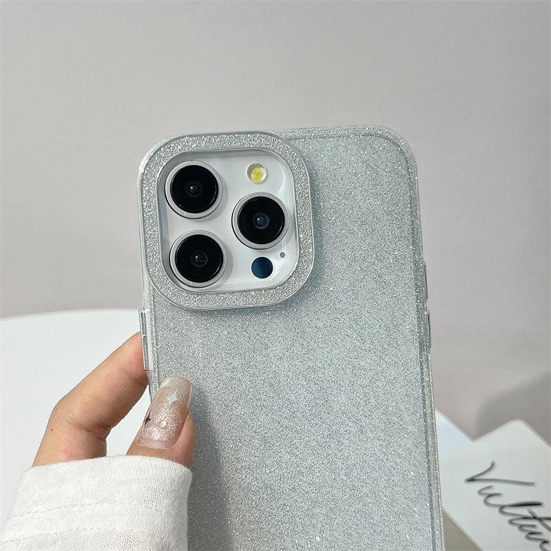 Роскошный минималистичный прозрачный блестящий чехол IMD из ТПУ для iPhone 15 Pro Max 14 Plus 13 12 Pro 11, универсальный защитный чехол от падения