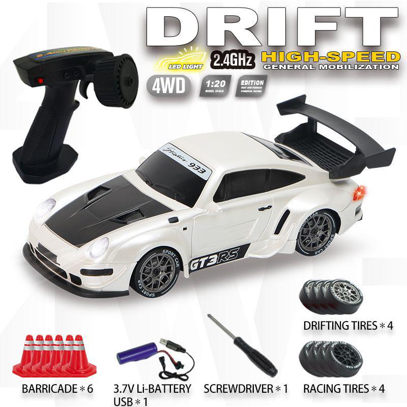 Высокоскоростная RC дрифт-машина: Перезаряжаемая электрическая игрушка с полным приводом для детей