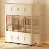 Folding Wardrobe Simple Clothes Storage Cabinet, Baby Children's Clothes Toy Storage Cabinet, Multifunctional Storage Cabinet for Living Room Bedroom