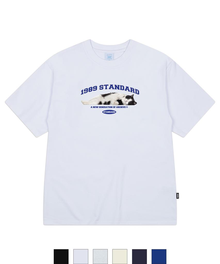 1989STANDARD Arch Charming Cat Cool Cotton Oversized Short Sleeve (Sisstd-0040)