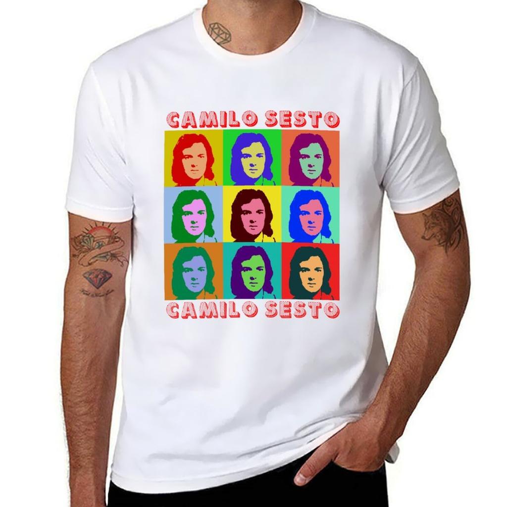 Camilo Sesto Pop Art Tshirt Halloween Casual Tshirt