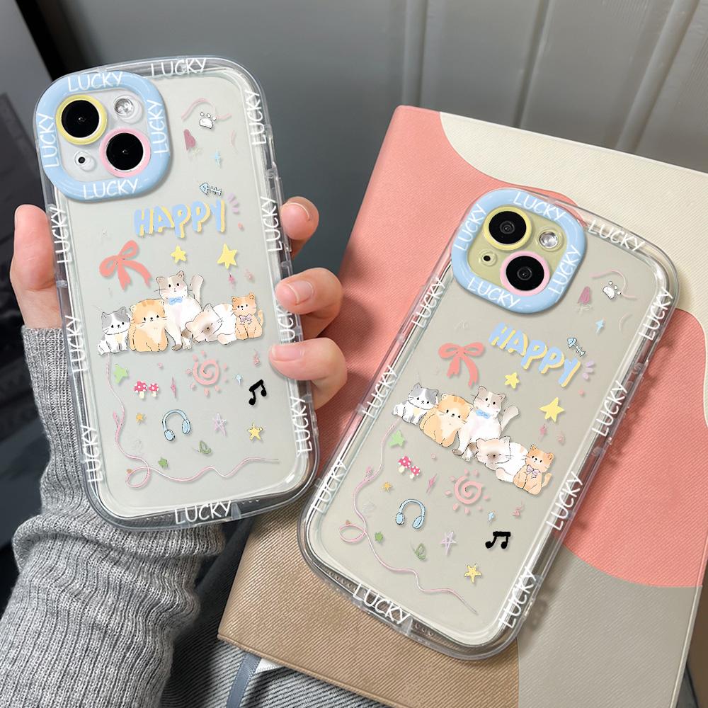 Mobile Phone Cases for iPhone 11 13 XR 15 Pro Max 12 14 Pro Max Case iPhone 16 7 Plus 8 Plus XS Max Cartoon Pattern Anti-drop Protection Shockproof