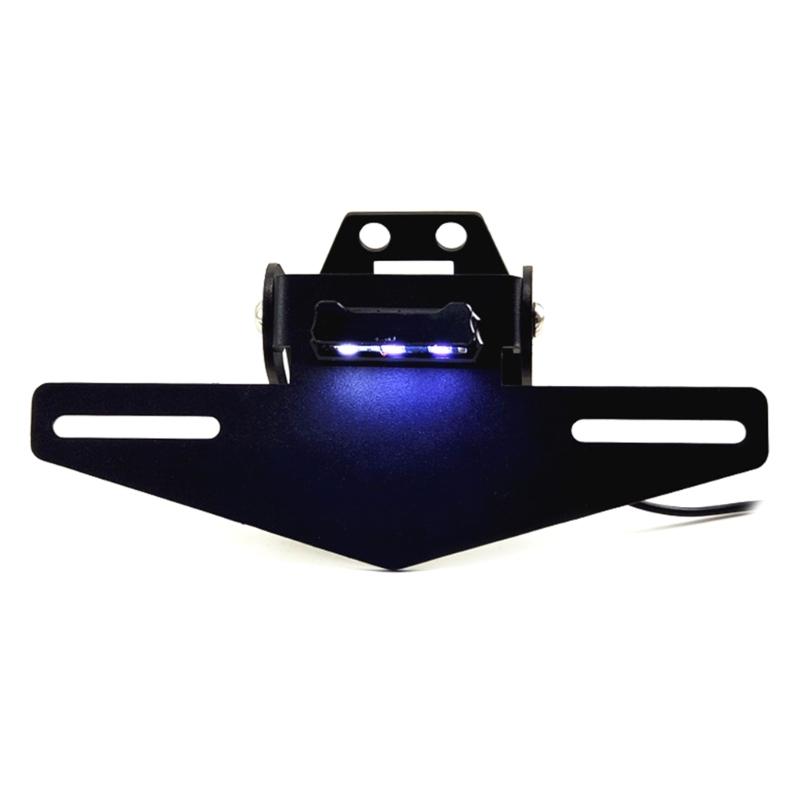 Motorcycle License Plate with LED Light Tail Light Holder Motorbike License Plate Mount Holder Bracket for 250/ Z900