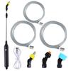 1 Set Electric Watering Sprayer Extendable Handle Stainless Steel USB Rechargeable Handheld Sprayer Wand for Garden