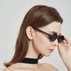 Неполяризованные винтажные маленькие круглые солнцезащитные очки женские модные двойные мостики модные заклепки солнцезащитные очки панк-очки пляжные дорожные уличные очки