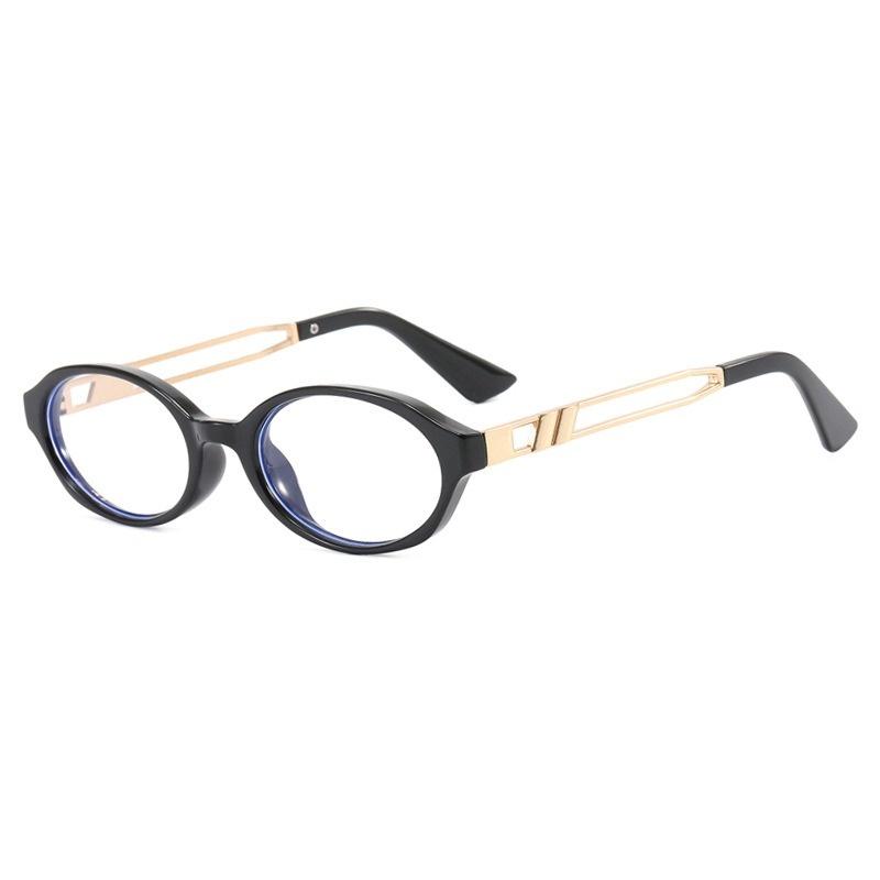 Retro Oval Small Frame Sunglasses Women Men Round Designer Brand Trendy Unisex Shades Eyewear Black  Femme