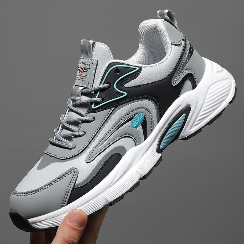 Новые осенне-зимние повседневные универсальные дышащие кроссовки с мягкой подошвой и сеткой, модная спортивная обувь, мужская обувь