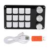 Mini Custom Keypad 12 Keys 3 Knobs Programmable Blue Switch Hot Swappable Programming Macro Keypad