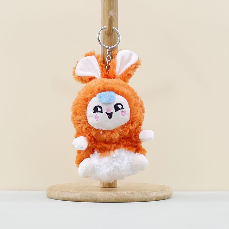 Plush Rabbit Cartoon Toys Keychain Stuffed Dolls Bag Decorations Gifts Kids