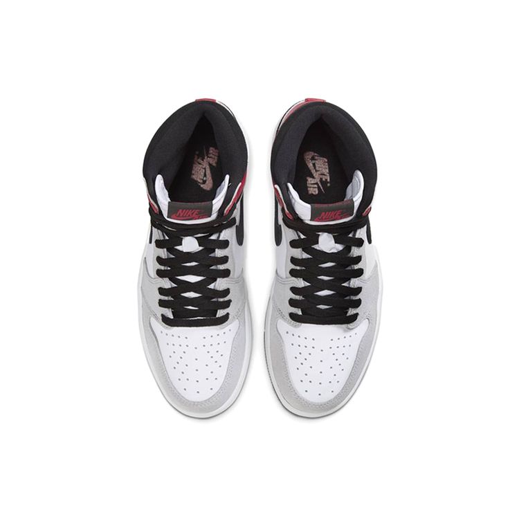 Air Jordan 1 Retro High OG Smoke Grey Мужские кроссовки Белый Черный Светло-Дымчато-Серый 555088-126