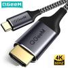 QGeeM Кабель USB C — HDMI, преобразователь HDMI Thunderbolt3 4K типа C для MacBook Huawei Mate 30, адаптер USB-C HDMI, адаптер USB типа C — HDMI