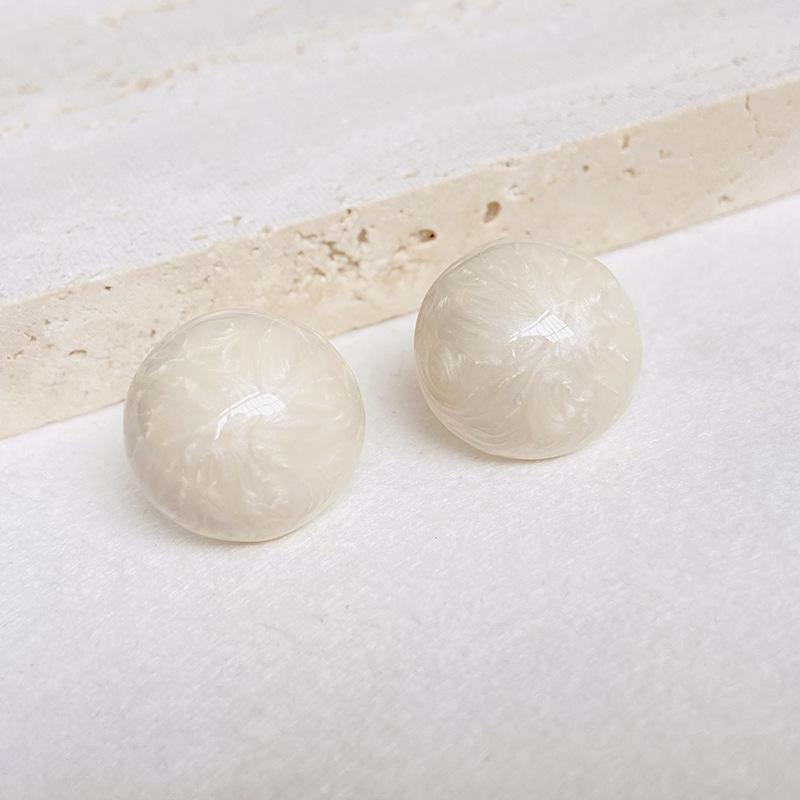 Новые красные серьги Chelizi, эмалированные масляные серьги для женщин, бесцветные круглые серьги с шариками Advanced Sense