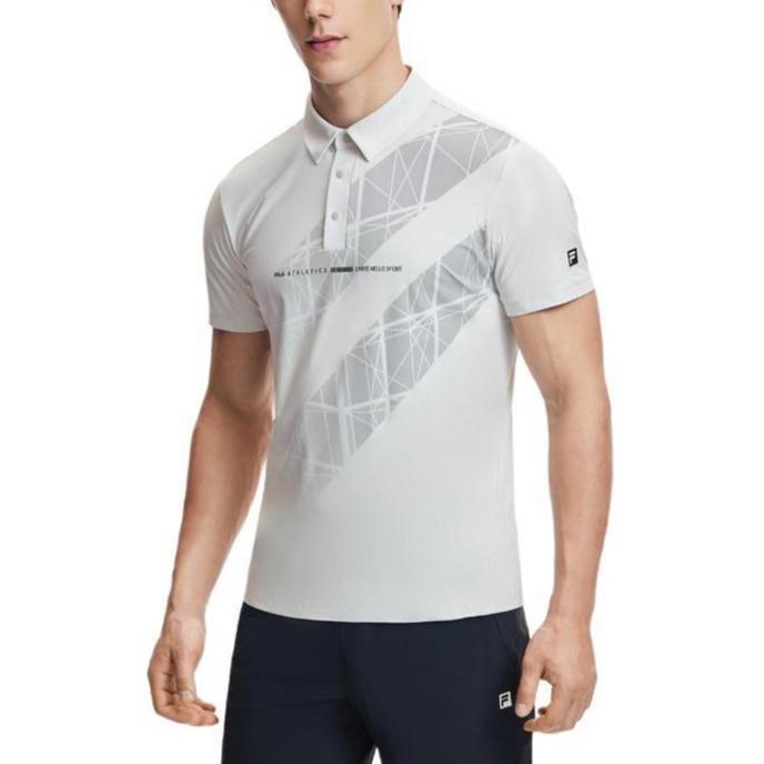 FILA Polo Shirt Men's Pearl Gray A11M421105F-GY