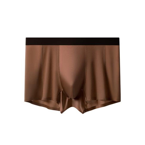 Мужское нижнее белье боксеры со средней посадкой, облегающего кроя, высокая эластичность, шорты-брифы, дышащий дизайн с отверстиями, гладкие трусы с U-образной выпуклостью