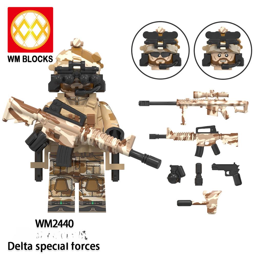 Мини-фигурки спецназа, морские котики, современные солдаты, SWAT KSK SSO, кирпичи, строительные блоки, игрушки для детей WM6147