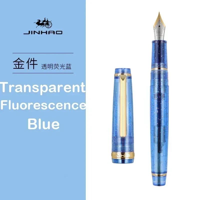 Перьевая ручка Jinhao 82 с золотой отделкой, акриловый корпус, тонкое перо для письма, каллиграфии, подписи, школьные и офисные принадлежности, канцелярские товары