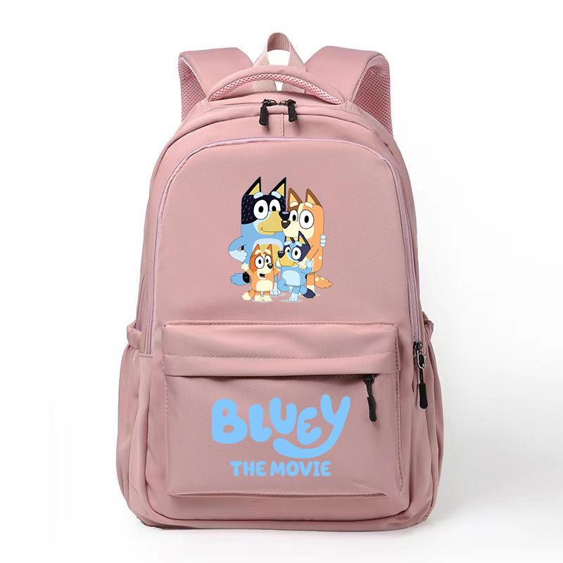 Забавный мультяшный рюкзак в стиле Bluey College, школьный рюкзак для отдыха, снижающий нагрузку на ученика