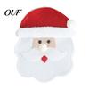 Home Banquet Table Decor Christmas Cutlery Holder Pockets, Non-woven Fabric Pouch Bags for Spoon Knife Holiday Flatware Sleeves Fork, Santa